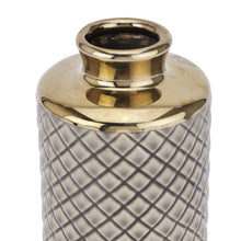 Load image into Gallery viewer, Seville Collection Grey Diamond Bottle Vase

