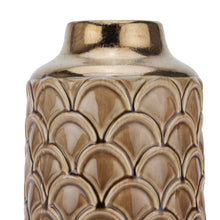 Load image into Gallery viewer, Seville Collection Small Caramel Scalloped Vase
