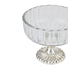Load image into Gallery viewer, Small Fluted Glass Display Bowl

