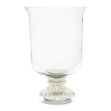 Load image into Gallery viewer, Silver Bead Large Hurricane Lamp
