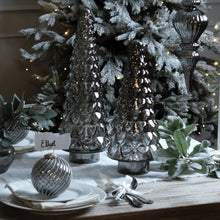 Load image into Gallery viewer, Noel Collection Smoked Midnight Glass Decorative Tree

