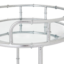 Load image into Gallery viewer, Silver Round Drinks Trolley
