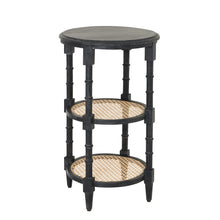 Load image into Gallery viewer, Raffles Black Tall Round Side Table
