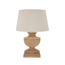 Load image into Gallery viewer, Delaney Natural Wash Urn Lamp With Linen Shade
