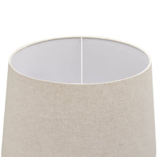 Load image into Gallery viewer, Delaney Grey Pillar Lamp With Linen Shade
