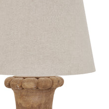 Load image into Gallery viewer, Delaney Natural Wash Fluted Lamp With Linen Shade
