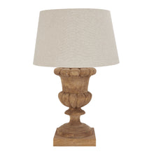 Load image into Gallery viewer, Delaney Natural Wash Fluted Lamp With Linen Shade
