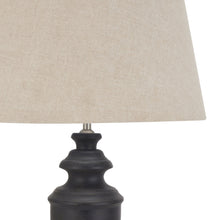 Load image into Gallery viewer, Delaney Collection Grey Urn Lamp With Linen Shade
