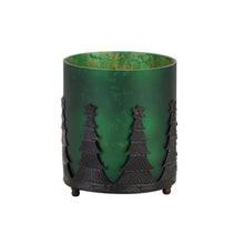 Load image into Gallery viewer, The Noel Collection Forest Green Tree Candle Holder
