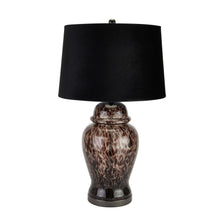 Load image into Gallery viewer, Black Dapple Acanthus Lamp
