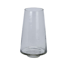 Load image into Gallery viewer, Clear Glass Tapered Vase
